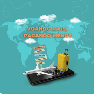 Imagem de capa para o Evento online MASTERCLASS VOANDO MAIS, PAGANDO MENOS! 