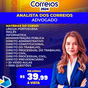 Imagem do curso ANALISTA DOS CORREIOS: ADVOGADO