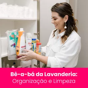 Imagem de capa para o Curso online Bê-a-bá da Lavanderia: Organização e Limpeza