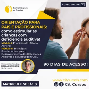 Imagem de capa para o Curso online COMO ESTIMULAR CRIANÇAS COM DEFICIÊNCIA AUDITIVAS