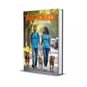 Imagem de capa para o Ebook Dog Walker Lucrativo: Como Faturar até R$7.000 por Mês Trabalhando como Passeador de Cães