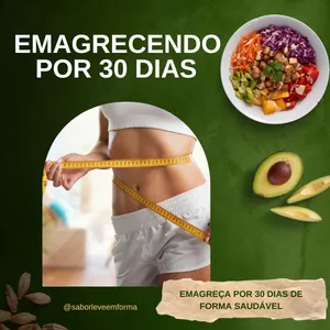 Imagem de capa para o Ebook Emagrecendo em 30 dias