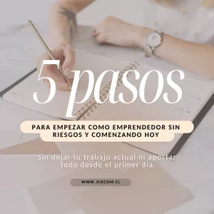 Imagen de portada para Ebook  5 pasos para empezar como emprendedor sin riesgos y comenzando hoy 