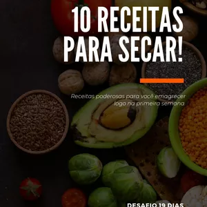 Imagem de capa para o Ebook 10 receitas para secar em 10 dias 