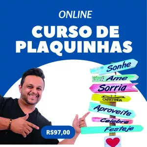 Imagem do curso CURSO DE PLAQUINHAS 