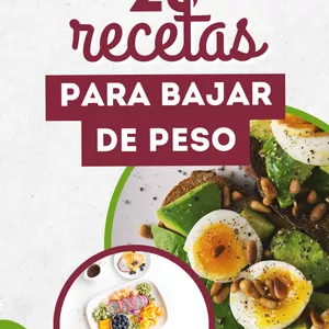 Imagen de portada para Ebook 25 recetas para bajar de peso versión 2023
