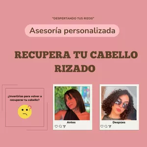 Imagen de portada para Curso online RECUPERA TU CABELLO RIZADO 