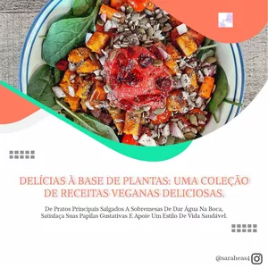 Imagem de capa para o Ebook 25 RECEITAS VEGANAS