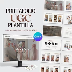Imagen de portada para Ebook Plantilla Canva de PORTAFOLIO UGC 