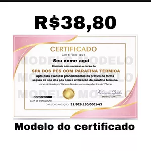 Imagem do curso Certificado spa dos pés com parafina térmica 
