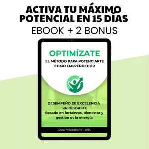 Imagen de portada para Ebook OPTIMÍZATE, El método para potenciarte como emprendedor