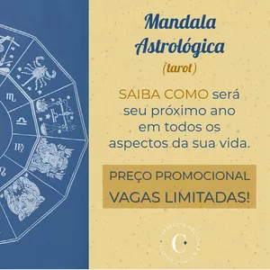 Imagem principal do produto Consulta Online Tarot na Tiragem Mandala Astrológica