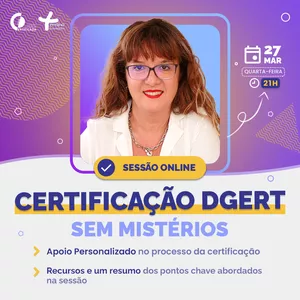 Imagem de capa para o Curso online CERTIFICAÇÃO DGERT SEM MISTÉRIOS