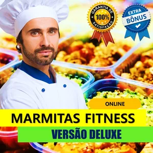 Imagem de capa para o Ebook Curso de MARMITAS FITNESS SAUDÁVEIS - MARMITARIA FIT: VERSÃO DELUXE ONLINE