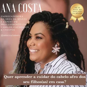 Imagem de capa para o Ebook Aprender como cuidar do Cabelo Afro Infantil em casa