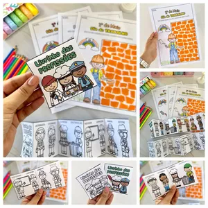 Imagem de capa para o Ebook ATIVIDADE DIA DO TRABALHO + LIVRINHO DAS PROFISSÕES