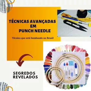 Técnicas Avançadas em Punch Needle/Bordado Russo >