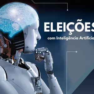 Imagem de capa para o Ebook Eleições com Inteligência Artificial (IA)