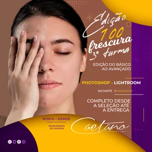 Imagem do curso  EDIÇÃO SEM FRESCURA  PHOTOSHOP & LIGHTROOM