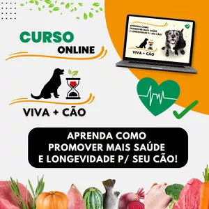 Imagem de capa para o Curso online Curso VIVA + CÃO! Aprenda como promover mais saúde e longevidade p/ seu cão!