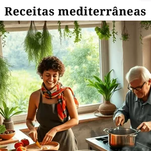 Imagem de capa para o Ebook Receitas mediterrâneas 
