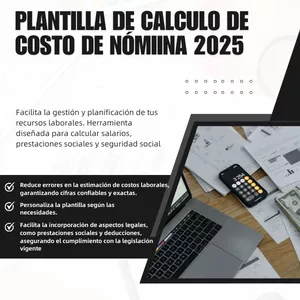 Imagen de portada para Ebook Plantilla de cálculo de costo de nómina 2026