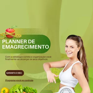 Imagem de capa para o Ebook Planner de emagrecimento Você no Controle