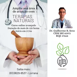 Imagem de capa para o Curso online Curso Avançado em Tratamentos Naturais