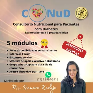 Imagem principal do produto CoNUD- Consultório Nutricional para pacientes com Diabetes: da metabologia à prática clínica