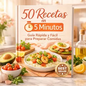 Imagen de portada para Curso online 50 Recetas en 5 Minutos + 4 Bonos Gratis🛍️ 