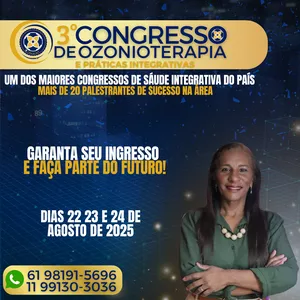 Imagem de capa para o Evento presencial 3° Congresso Internacional De Ozonioterapia e Práticas Integrativas. (2025)