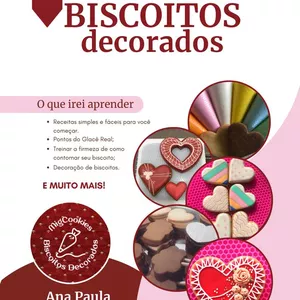Imagem do curso Curso Básico de Biscoitos Decorados - ONLINE