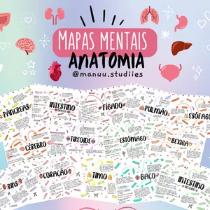 Imagem de capa para o Ebook Mapas Mentais (Anatomia) + Planner Galaxy Mensal + Planner Galaxy Semanal 