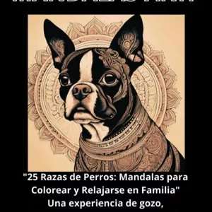 Imagen de portada para Ebook "25 Razas de Perros en Mandalas: Relájate, Aprende y Colorea en Familia"