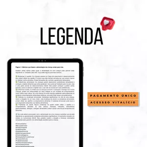 Imagem de capa para o Ebook Legenda - Pack Canva Nutricionista 5 em 1