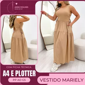 Imagem de capa para o Curso online VESTIDO MARIELY - Molde em PDF