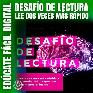 Imagen de portada para Curso online DESAFÍO DE LECTURA: LEE 2 VECES MAS RÁPIDO Y RECUERDA TODO LO QUE LEES