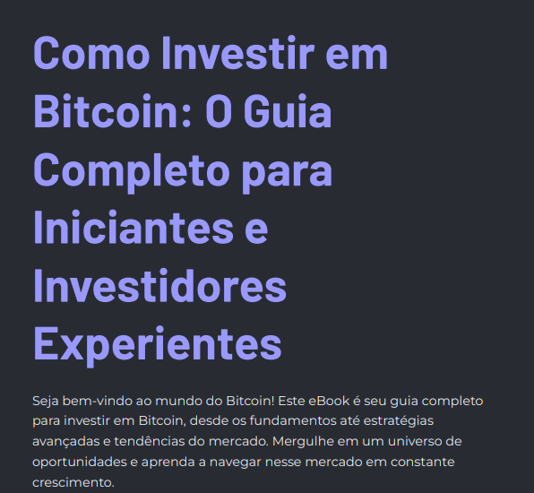 Imagem do curso Como investir em Bitcoin?