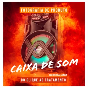 Imagem de capa para o Curso online Fotografia de produto: caixa de som. 