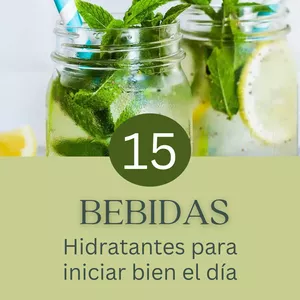 Imagen de portada para Ebook 15 BEBIDAS HIDRATANTES Y MEDICINALES PARA INICIAR EL DÍA