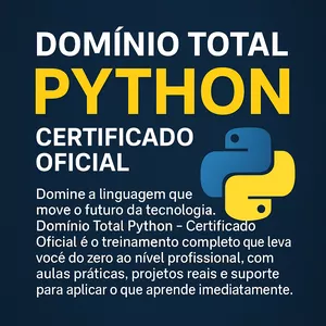 Imagem do curso Domínio Total Python – Certificado Oficial 