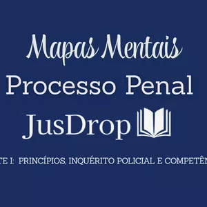 Imagem de capa para o Ebook Mapas Mentais - Processo Penal - Parte I