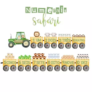 Imagem de capa para o Ebook Numerais para sala de aula - Safári
