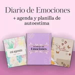Imagen de portada para Curso online Diario de Emociones - Tu Guía para la Inteligencia Emocional y el Autoconocimiento + Agenda + Planilla de Autoestima