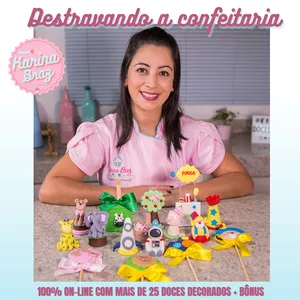 Imagem de capa para o Curso online Curso de doces decorados com pasta americana