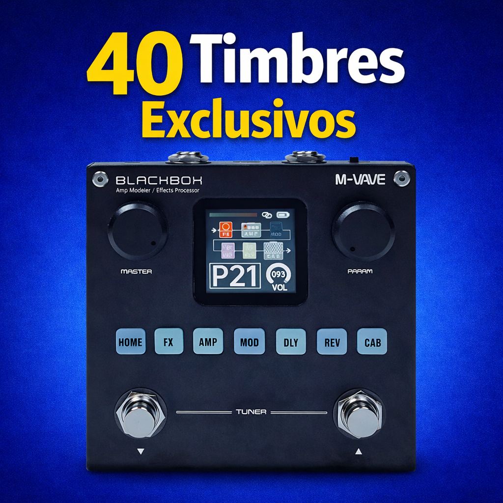 Imagem do curso 40 Timbres para Pedaleira M-VAVE BlackBox – Presets Exclusivos