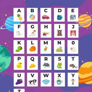 Imagem de capa para o Ebook Cartaz  A4 Alfabeto - Planetas 