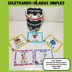 Imagem de capa para o Ebook SOLETRANDO- SÍLABAS SIMPLES 
