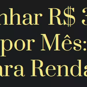 Imagem de capa para o Ebook Como Ganhar R$ 3.000 a R$ 5.000 por Mês Um Guia Prático para Renda Extra