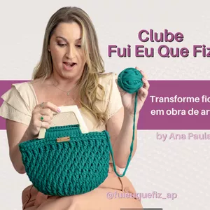Imagem de capa para o Curso online Clube Fui Eu Que Fiz - APRENDA MAIS DE 20 BOLSAS EM CROCHÊ MODERNO